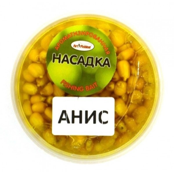 Кукурудза для насадки на гачок, Art Fishing, банка, 150 мл, смак Аніс